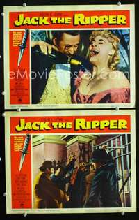 z449 JACK THE RIPPER 2 movie lobby cards '60kills ladies of the night