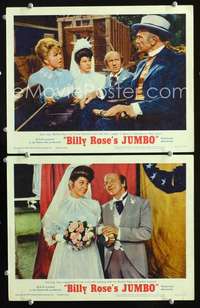 z461 JUMBO 2 movie lobby cards '62 Doris Day, Jimmy Durante, Raye