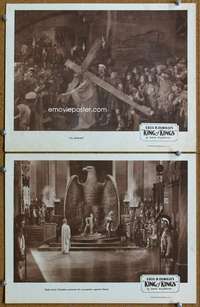 z469 KING OF KINGS 2 movie lobby cards '27 Cecil B. DeMille epic!