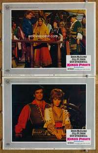 z471 KING'S PIRATE 2 movie lobby cards '67 Doug McClure, Jill St. John