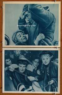 z476 LA STRADA 2 movie lobby cards '56 Federico Fellini, Anthony Quinn