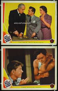 z501 LIFE BEGINS FOR ANDY HARDY 2 movie lobby cards '41 Mickey Rooney