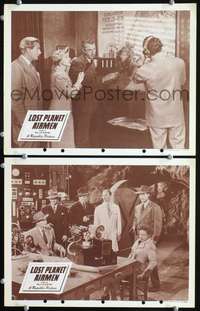 z520 LOST PLANET AIRMEN 2 movie lobby cards '51 King of the Rocket Men!