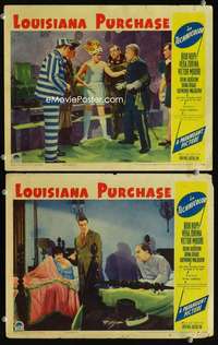 z521 LOUISIANA PURCHASE 2 movie lobby cards '41 Bob Hope, Vera Zorina