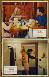 z526 LOVING 2 movie lobby cards '70 George Segal, Eva Marie Saint
