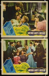 z589 MOTHER CAREY'S CHICKENS 2 movie lobby cards '38 Anne Shirley