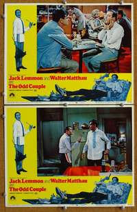 z633 ODD COUPLE 2 movie lobby cards '68 Walter Matthau, Jack Lemmon