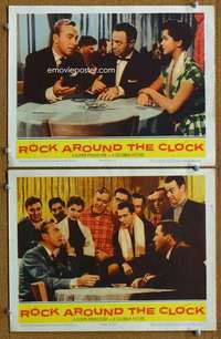 z722 ROCK AROUND THE CLOCK 2 movie lobby cards '56Alan Freed,Bill Haley