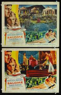 z736 SALOME 2 movie lobby cards '53 sexy Rita Hayworth, Granger