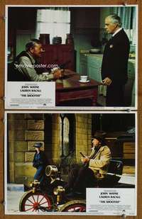 z776 SHOOTIST 2 movie lobby cards '76 John Wayne, Richard Boone