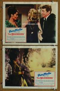 z781 SILENCERS 2 movie lobby cards '66 Dean Martin as Matt Helm!