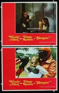 z803 SLEEPER 2 movie lobby cards '74 Woody Allen, Diane Keaton, wacky!