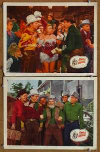z009 SONG OF ARIZONA 2 movie lobby cards '46 Roy Rogers, Dale Evans