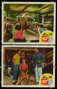 z847 SUMMER STOCK 2 movie lobby cards '50 Gene Kelly, Gloria DeHaven