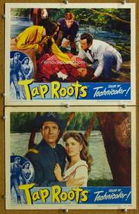 z857 TAP ROOTS 2 movie lobby cards '48 Susan Hayward, Van Heflin