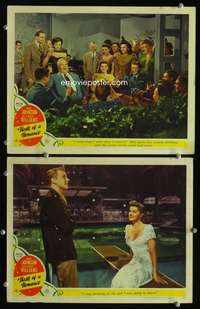 z885 THRILL OF A ROMANCE 2 movie lobby cards '45 Esther Williams, Van
