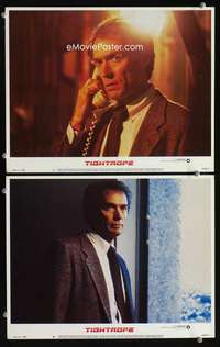 z889 TIGHTROPE 2 movie lobby cards '84 Clint Eastwood close ups!