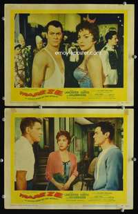 z907 TRAPEZE 2 movie lobby cards '56 Lancaster, Lollobrigida, Curtis
