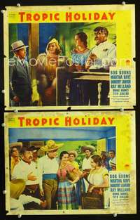 z913 TROPIC HOLIDAY 2 movie lobby cards '38 Dorothy Lamour, Bob Burns
