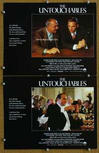 z936 UNTOUCHABLES 2 movie English lobby cards '87 Connery, De Niro