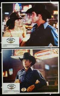 z937 URBAN COWBOY 2 movie lobby cards '80 John Travolta, Debra Winger