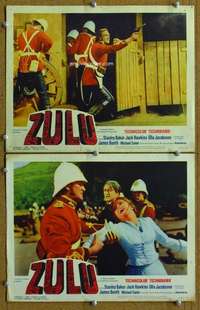 z999 ZULU 2 movie lobby cards '64 Stanley Baker, Ulla Jacobsson