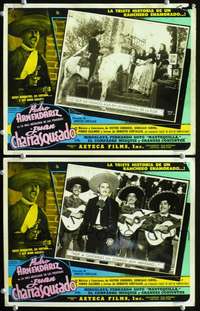 z459 JUAN CHARRASQUEADO 2 movie Mexican lobby cards '48 Armendariz