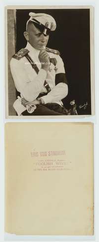 a196 FOOLISH WIVES 8x10 movie still '22 best Erich von Stroheim c/u!