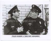 a402 POLICE ACADEMY 2 8x10 movie still '85 cop Steve Guttenberg!