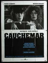 b389 CAUCHEMAR French one-panel movie poster '80 Noel Simsolo, Nightmare!