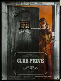b644 PRIVATE CLUB French one-panel movie poster '74 girl in sexy outfit!