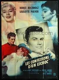 b401 CONFESSIONS OF FELIX KRULL French one-panel movie poster '57 Buchholz