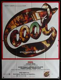 b405 COOLEY HIGH French one-panel movie poster '75 AIP, cool Grello art!