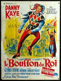 b409 COURT JESTER French one-panel movie poster '55 Danny Kaye by Grinsson!
