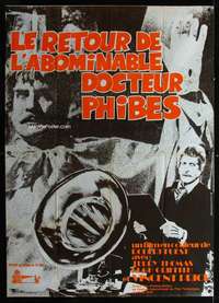 b432 DR. PHIBES RISES AGAIN French one-panel movie poster '72 Vincent Price