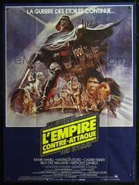 b438 EMPIRE STRIKES BACK French one-panel movie poster '80 Tom Jung art!