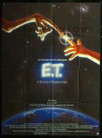 b433 E.T. THE EXTRA TERRESTRIAL French one-panel movie poster '82 Spielberg