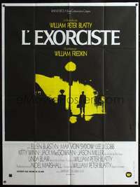 b444 EXORCIST French one-panel movie poster '74 William Friedkin, Von Sydow