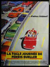 b455 FERRIS BUELLER'S DAY OFF French one-panel movie poster '86 different!