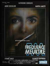 b464 FREQUENT DEATH French one-panel movie poster '88 Catherine Deneuve