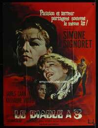 b467 GAMES French one-panel movie poster '67 Signoret & Caan by Mascii!