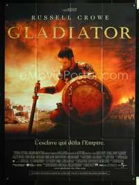 b477 GLADIATOR French one-panel movie poster '00 Roman Russell Crowe!