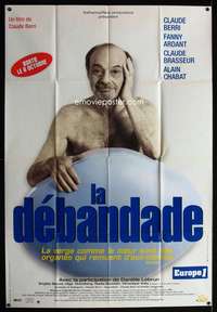 b494 HARD OFF DS advance French one-panel movie poster '99 Claude Berri