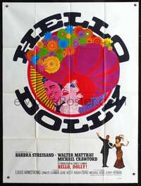 b498 HELLO DOLLY French one-panel movie poster '70 Barbra Streisand, Amsel!