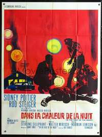 b514 IN THE HEAT OF THE NIGHT French one-panel movie poster '67 Poitier