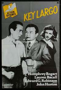 b333 KEY LARGO French 32x47 movie poster R90s Bogart,Bacall,Robinson