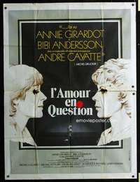 b531 L AMOUR EN QUESTION French one-panel movie poster '78 Ferracci art!