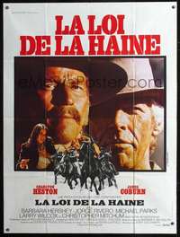 b537 LAST HARD MEN French one-panel movie poster '76 Charlton Heston, Coburn