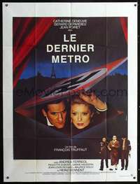 b538 LAST METRO French one-panel movie poster '80Deneuve,Depardieu,Truffaut