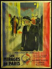 b558 LES MIRAGES DE PARIS French one-panel movie poster '32 Roland Coudon